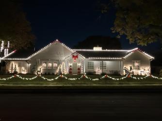 A home in Grapevine decorated during Christmas Capital of Texas