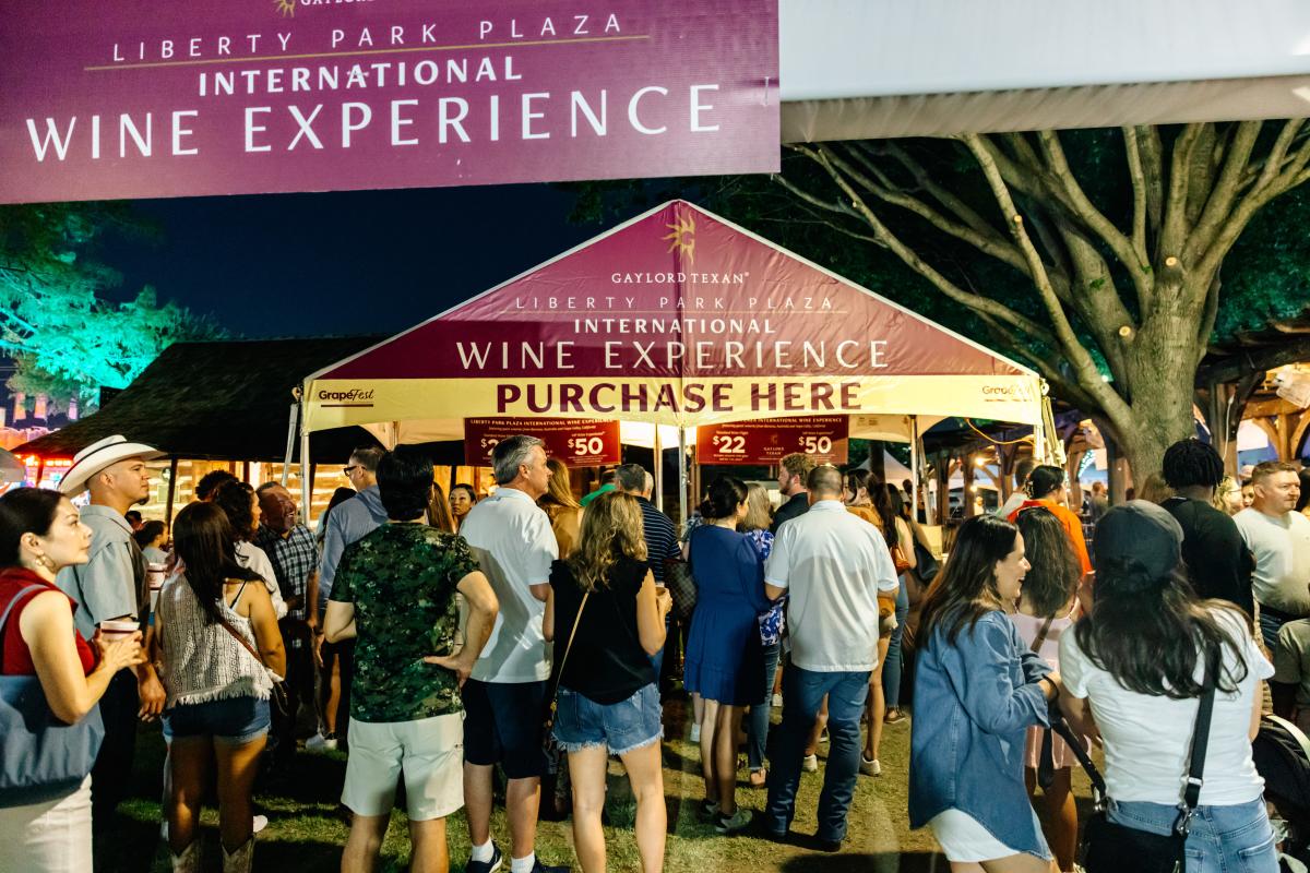 Entrance of GrapeFest Liberty Park Plaza International Wine Experience